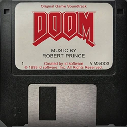 Floppy disk with the Doom soundtrack