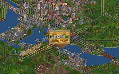 A huge modern city with skyscrapers and beautiful supply chains