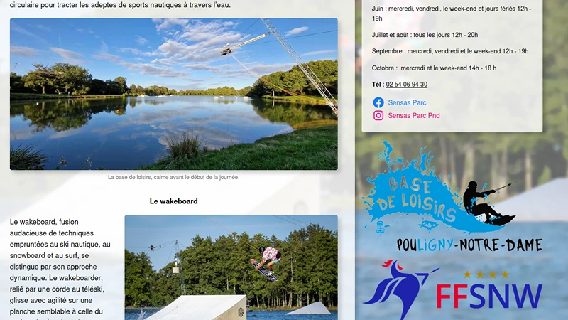 Website of the city of Pouligny Notre Dame, France